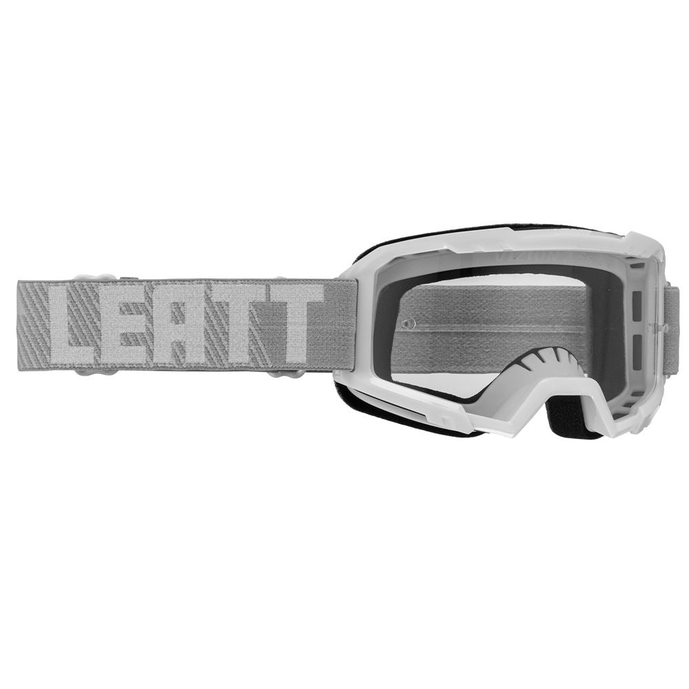 Leatt 2025 Motocross Goggles Vizion 2.5 Youth White - Clear Lens
